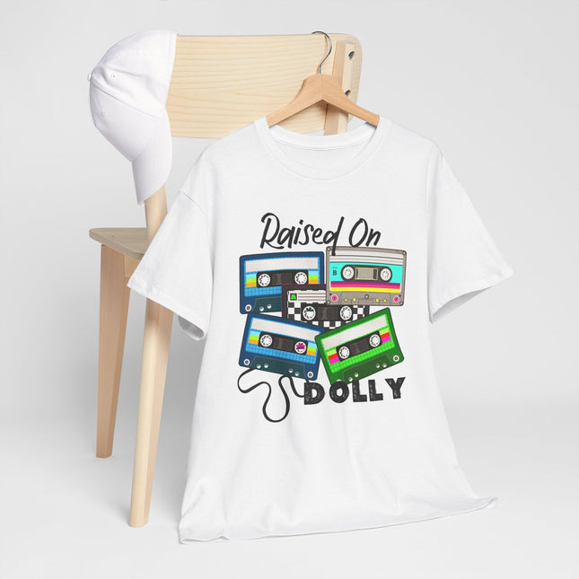 Raised On Dolly Cassette Tape Tee — Retro Music T-Shirt