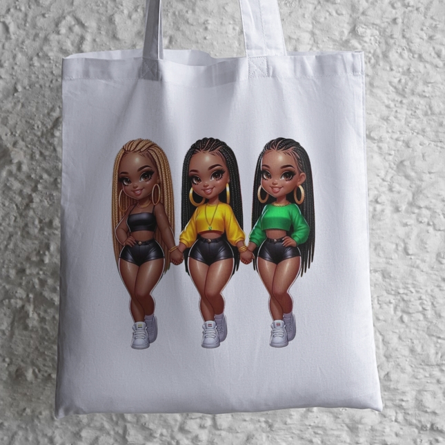 African American Girls Eco Solvent Heat Transfers & Ready to Press