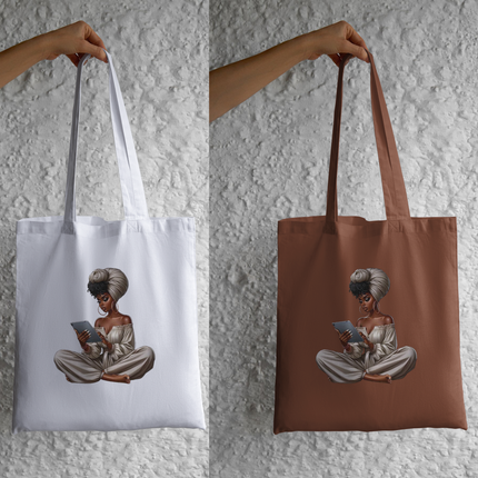 Just A Girl With Goals Afrocentric Eco Solvent Heat Transfer by Style Junction Custom Digital Designs, vibrant and exclusive PNG design.