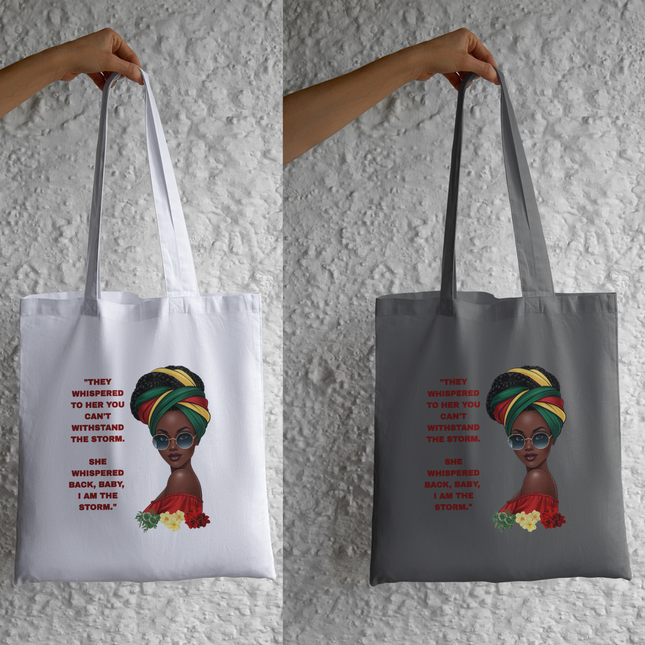 African Woman "I Am The Storm" Eco Solvent Heat Transfer