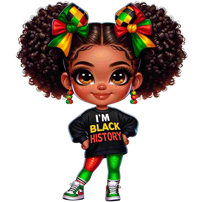 I'm Black History Little Girl Design – DTF Heat Transfers #2 DTF Transfers Style Junction – Custom Digital Designs & Apparel