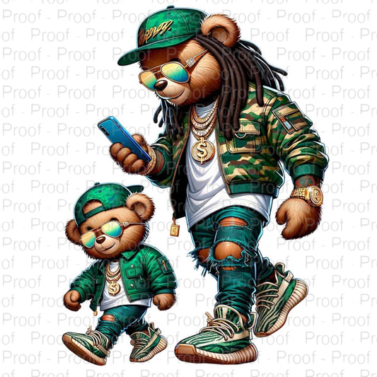 Father & Son Bear Hustlers-Digital Download Digital File Style-Junction Custom Designs & Prints