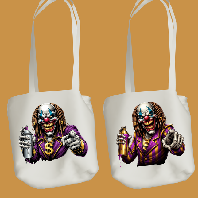 Gangster Purple Clown #2 PNG Bundle by Style Junction Custom Digital Designs, exclusive high-res creative artwork for apparel and more.