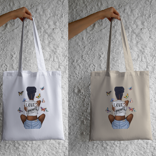 Love Yourself Butterfly Heat Transfer by Style Junction Custom Digital Designs, exclusive ready to press eco solvent PNG artwork.