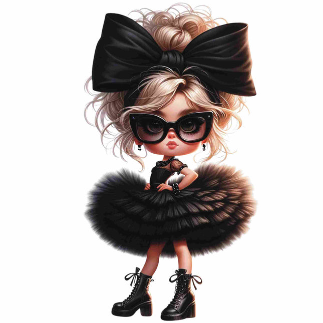 Vintage-Inspired Fashion Doll – DTF Heat Transfers #2 DTF Transfers Style Junction – Custom Digital Designs & Apparel
