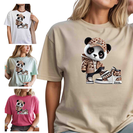 Streetwear Panda 6-Pack Crafter’s & DIY Bundle – 3 Eco-Solvent + 3 Sublimation Iron-On Heat Transfers, Ready to Press, for T-Shirts & More (Includes 4 Bonus Matching 2” inch Stickers).
