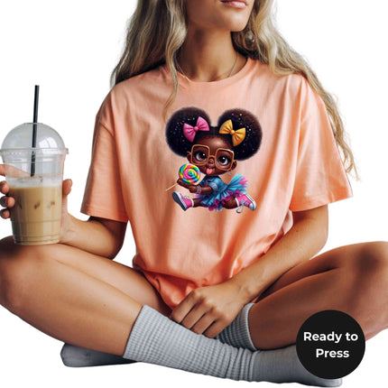 Sweet Pop Princess 🍭 Heat Transfers 3-Pack, Ready to Press, Vibrant Long-Lasting Prints (Iron-On Transfers Only)