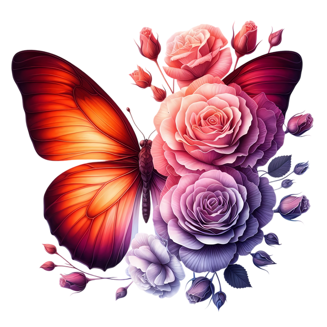 Butterfly Desires Eco Solvent or Sublimation Heat Transfer #32