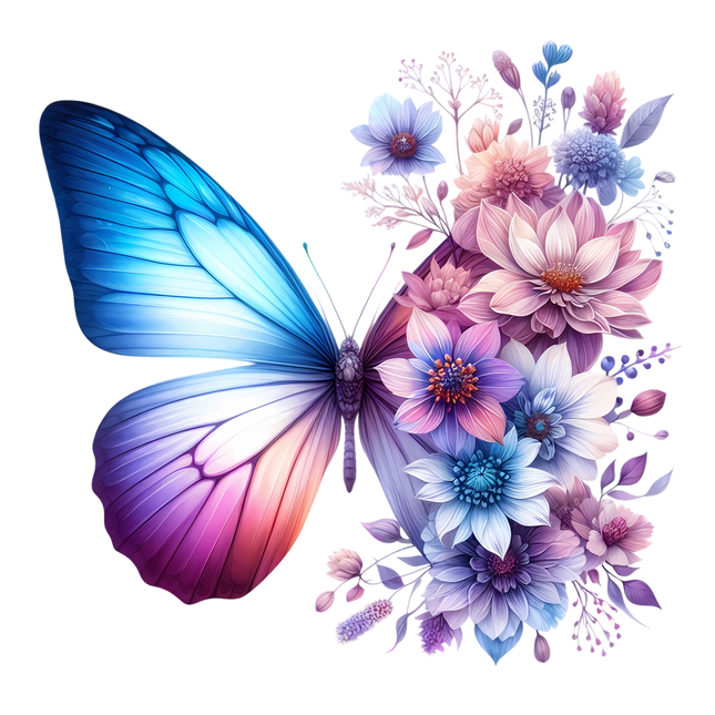 Butterfly Desires Eco Solvent or Sublimation Heat Transfer #33