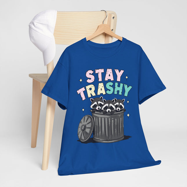 Stay Trashy Racoon Trio — Cute Trash Graphic Tee