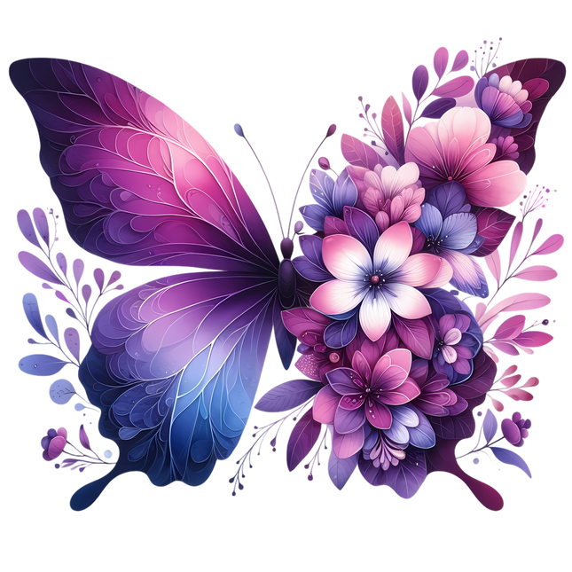 Butterfly Desires Eco Solvent or Sublimation Heat Transfer #38