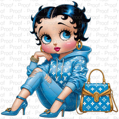 Light Blue Betty-Exclusive Image Vault Collection-4 Digital Files Digital File Style-Junction Custom Designs & Prints