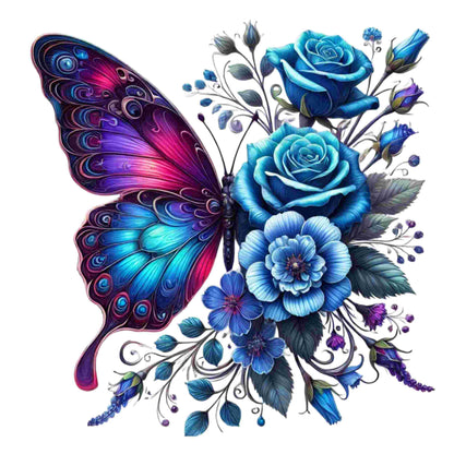 Colorful Butterfly Floral Set of 10 #1 - DTF Heat Transfers DTF Transfers Style Junction – Custom Digital Designs & Apparel 3 Pocket 4 x 4