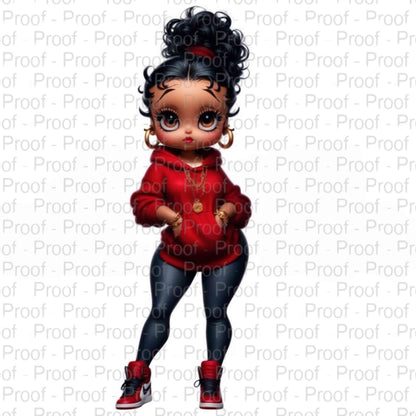 Urban Doll Vibes-Betty Boop-Exclusive Image Vault Collection-4 Digital Files Digital File Style-Junction Custom Designs & Prints