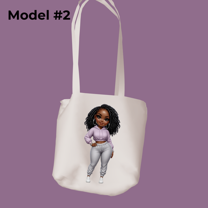 Curly Hair Woman 2pc PNG Bundle by Style Junction Custom Digital Designs features exclusive brown-skinned stylish artwork.