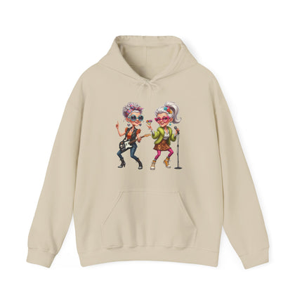 Grandma Rockers Hoodie — Funny Dancing Senior Ladies Graphic Sweatshirt