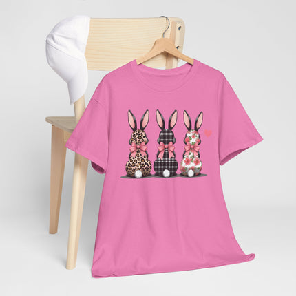Easter Floral Plaid Bunny T-Shirt