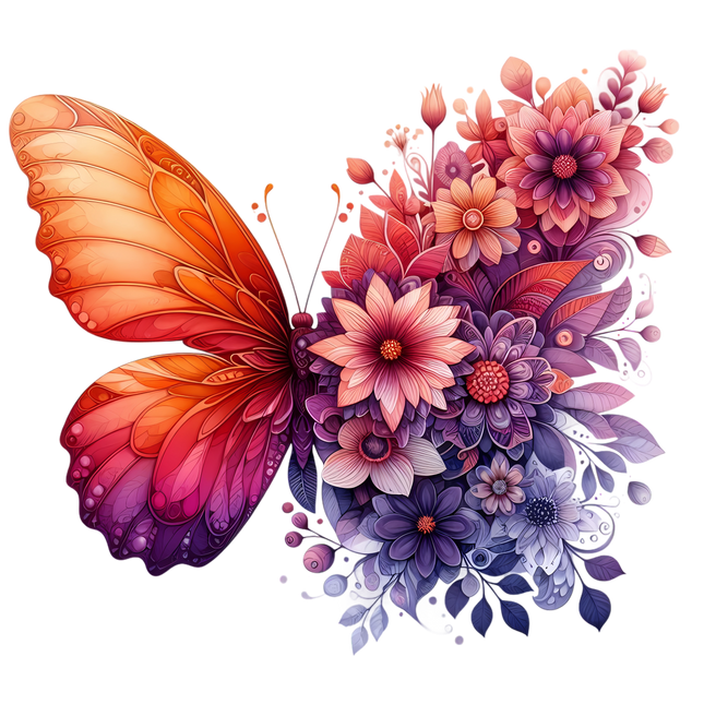 Butterfly Desires Eco Solvent or Sublimation Heat Transfer #4