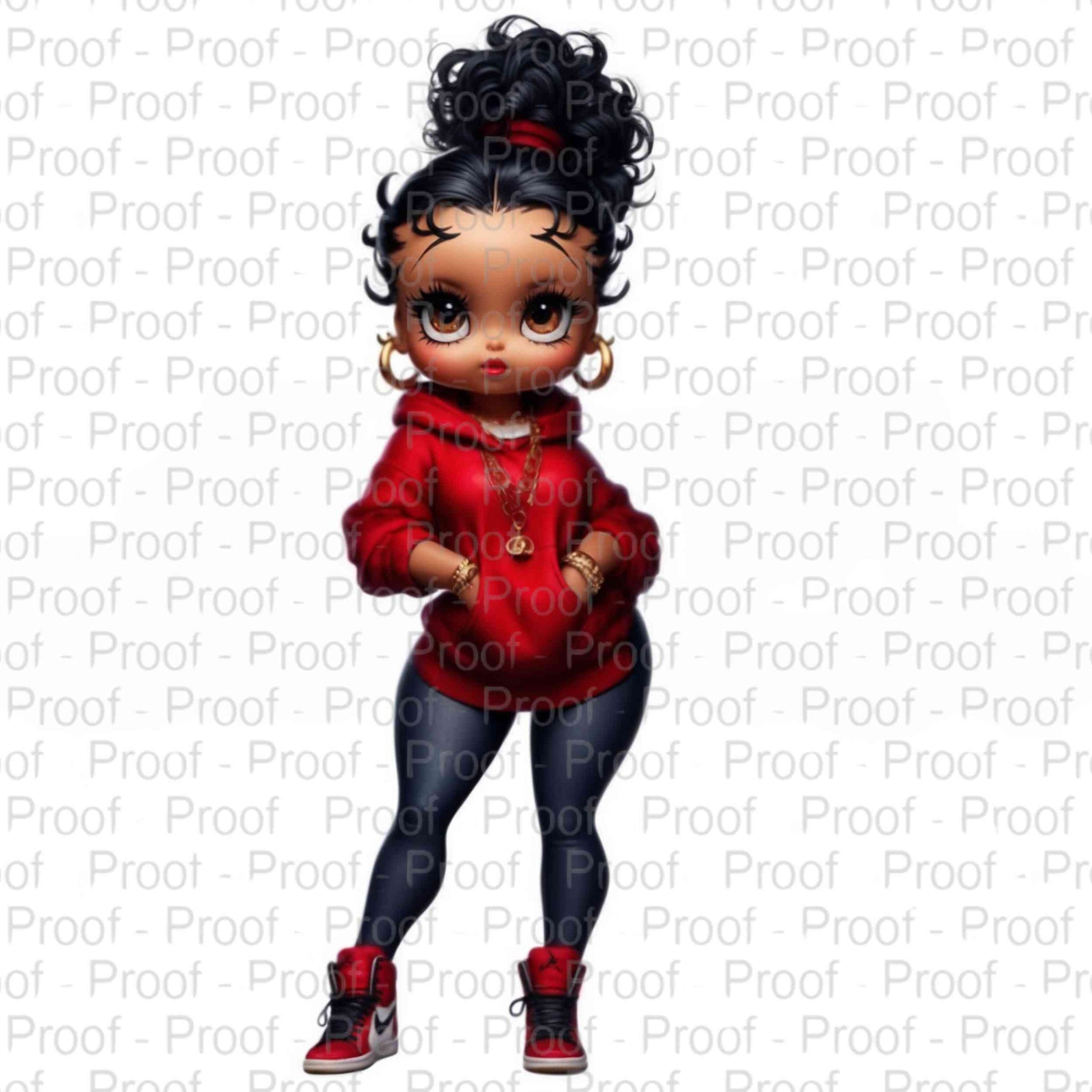 Urban Doll Vibes-Betty Boop-Exclusive Image Vault Collection-4 Digital Files Digital File Style-Junction Custom Designs & Prints