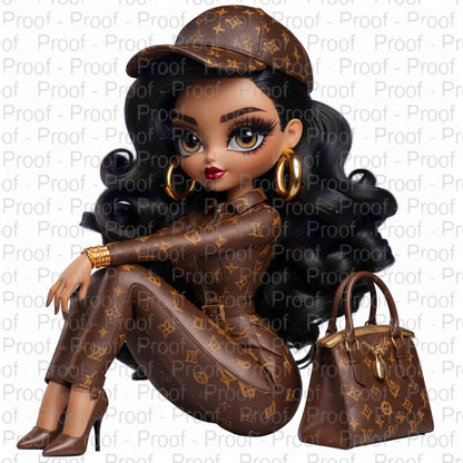 Light Skin Luxury Doll Girl--Exclusive Image Vault Collection-4 Digital Files Digital File Style-Junction Custom Designs & Prints