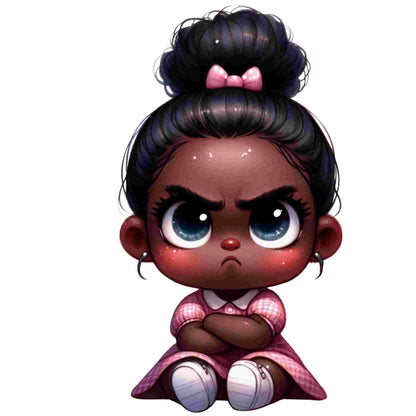 Little Miss Attitude Baby Girl Designs-DTF Heat Transfers