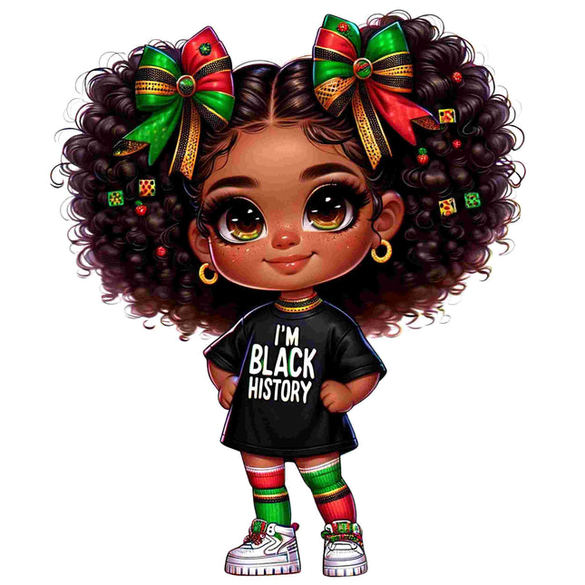 I'm Black History Little Girl Design – DTF Heat Transfers #4 DTF Transfers Style Junction – Custom Digital Designs & Apparel
