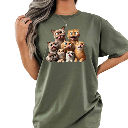 Crazy Cat Squad Heat Transfers 3-Pack, Ready to Press, Vibrant Long-Lasting Prints  (Iron-On Transfers Only)