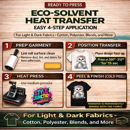 Sewing Owl 9-Piece Bundle for Crafters & DIY – 3 Eco-Solvent + 3 Sublimation Transfers (Ready to Press) + 3 Matching 2” Stickers