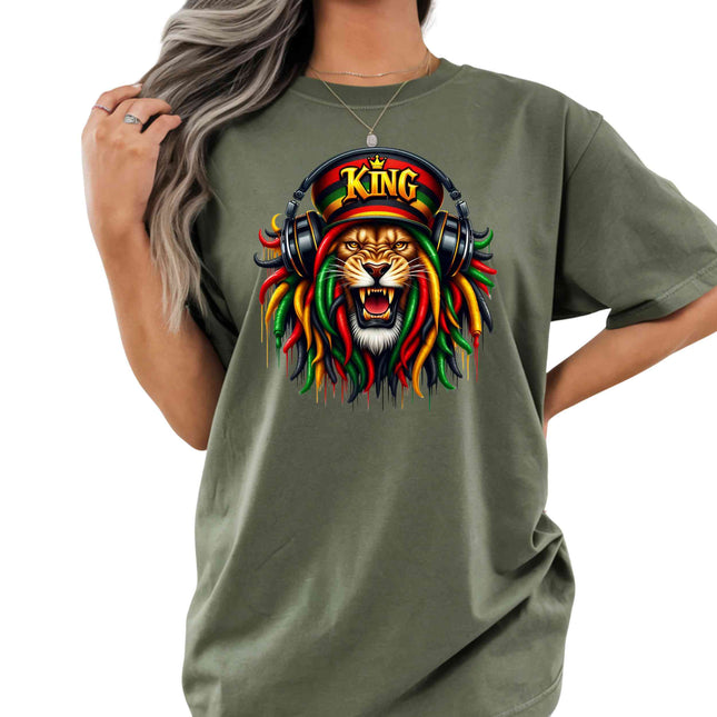King Lion Rasta Heat Transfers 3-Pack, Ready to Press, Vibrant Long-Lasting Prints (Iron-On Transfers Only)