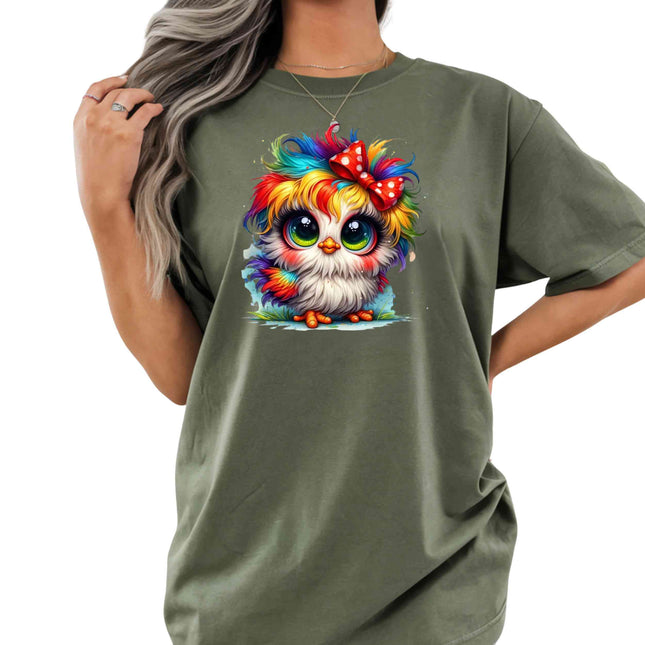 Rainbow Puff Chick Heat Transfers 3-Pack, Ready to Press, Vibrant Long-Lasting Prints (Iron-On Transfers Only)