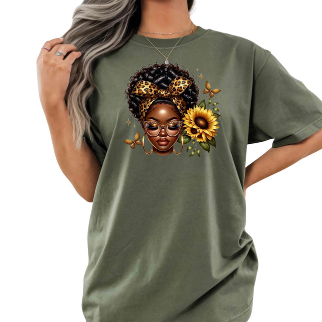 Sunflower Queen Elegance Heat Transfers 3-Pack, Ready to Press, Vibrant Long-Lasting Prints  (Iron-On Transfers Only)