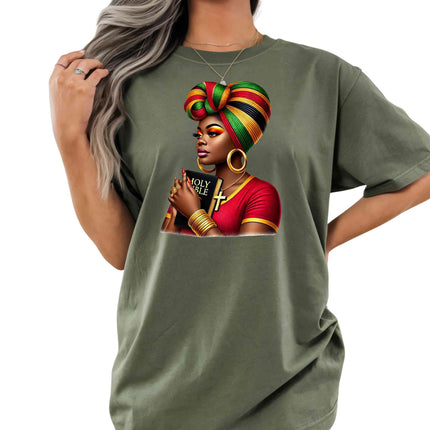 Praying Woman #1 Heat Transfers 3-Pack, Ready to Press, Vibrant Long-Lasting Prints (Iron-On Transfers Only)