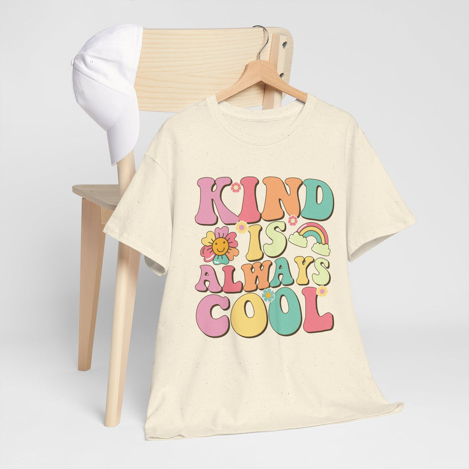 Kind Is Always Cool T-Shirt — Retro Cute Positive Message Tee