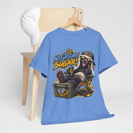 Graphic Tee — "Not Today Sugar!" Relaxing Pug Lounge T-Shirt