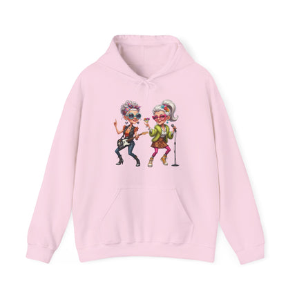 Grandma Rockers Hoodie — Funny Dancing Senior Ladies Graphic Sweatshirt