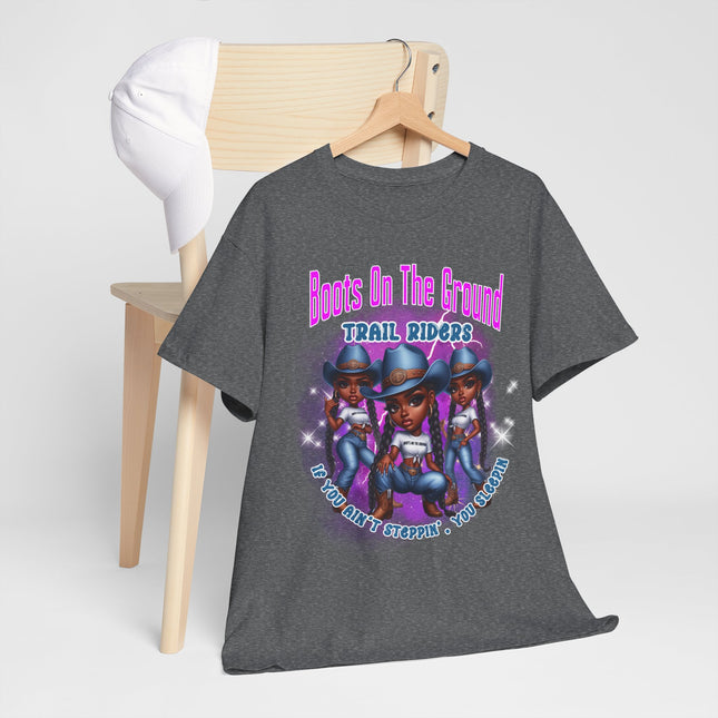 Boots On The Ground Trail Riders T-Shirt — Women Cowgirl Graphic Tee