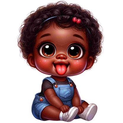 Little Miss Attitude Baby Girl Designs-DTF Heat Transfers