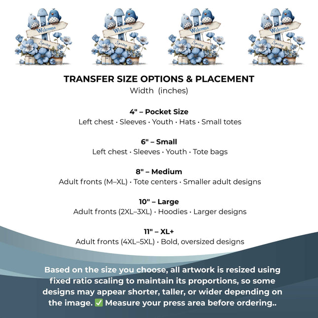 Welcome Spring DIY Craft Kit 9-Piece Creator Bundle Transfers for Shirts, Mugs & Tumblers with Stickers