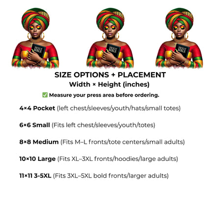 Praying Woman #3 Heat Transfers 3-Pack, Ready to Press, Vibrant Long-Lasting Prints (Iron-On Transfers Only)