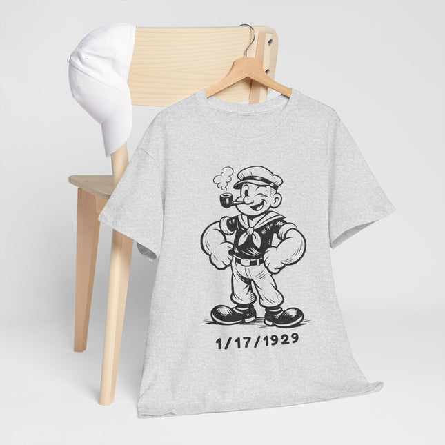 Vintage Cartoon Sailor T-Shirt — 1/17/1929 Retro Graphic Tee