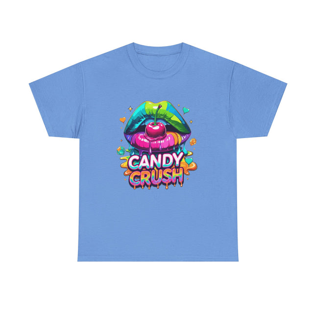 T-Shirt — Candy Crush Colorful Lip & Cherry Graphic Tee
