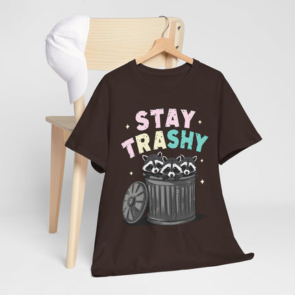 Stay Trashy Racoon Trio — Cute Trash Graphic Tee