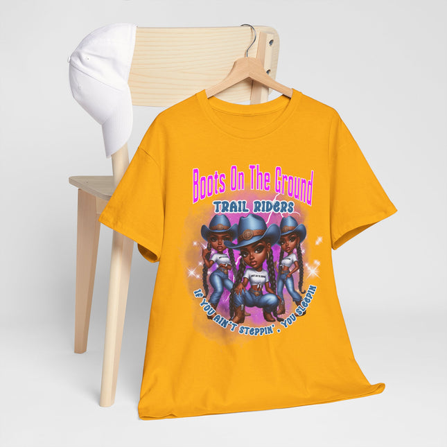 Boots On The Ground Trail Riders T-Shirt — Women Cowgirl Graphic Tee
