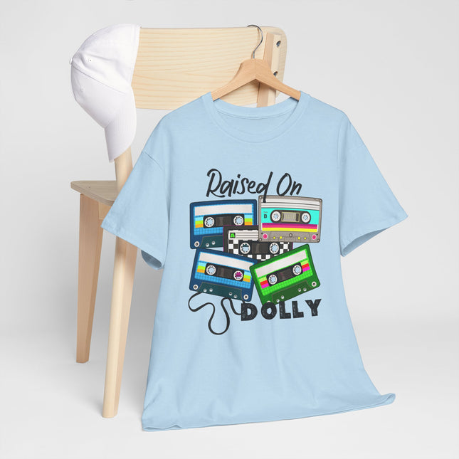 Raised On Dolly Cassette Tape Tee — Retro Music T-Shirt