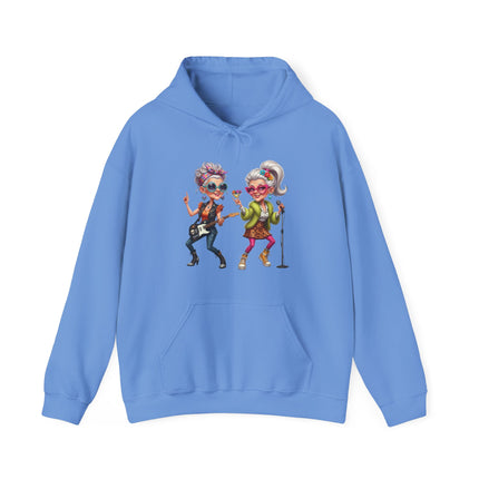 Grandma Rockers Hoodie — Funny Dancing Senior Ladies Graphic Sweatshirt