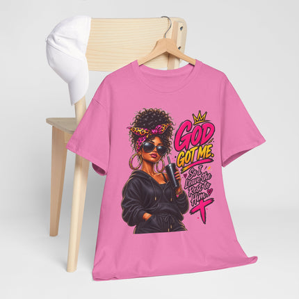 God Got Me T‑Shirt — Bold Afrocentric Faith Graphic Tee