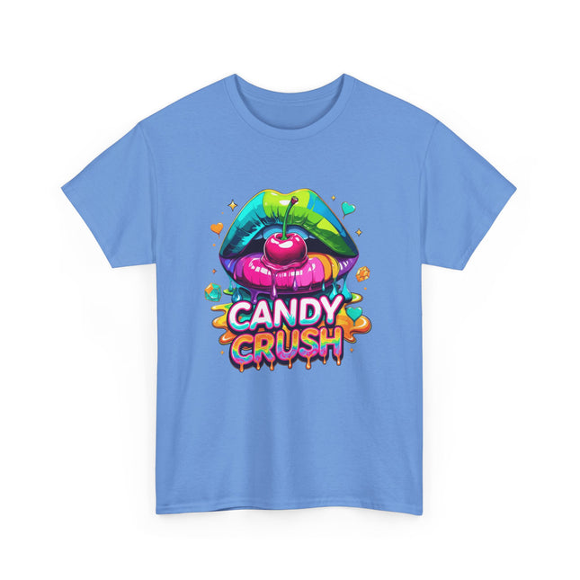 T-Shirt — Candy Crush Colorful Lip & Cherry Graphic Tee