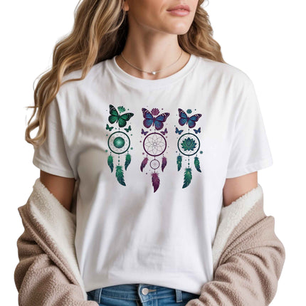 Boho Butterfly Dreamcatcher Trio PNG Instant Download Stylish Clipart High Resolution Design
