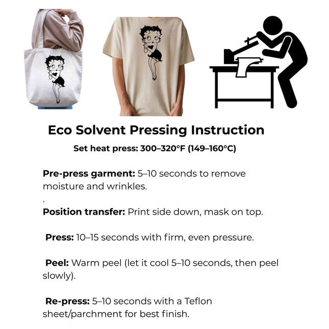 Retro Cartoon Character Girl Heat Transfers 3-Pack, Ready to Press, Vibrant Long-Lasting Prints (Iron-On Transfers Only)