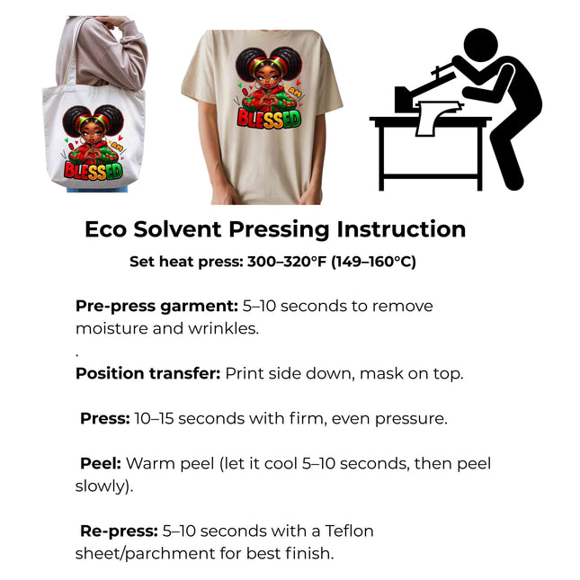 I Am Blessed Heat Transfers 3-Pack, Ready to Press, Vibrant Long-Lasting Prints (Iron-On Transfers Only)